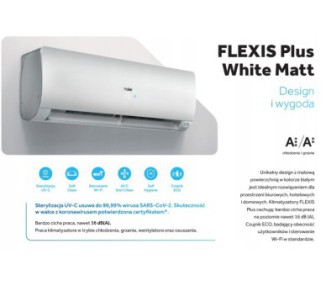Klimatyzator Haier FLEXIS Plus 7kW Biały Mat UV